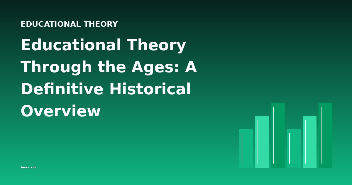 Educational Theory Through the Ages: A Definitive Historical Overview