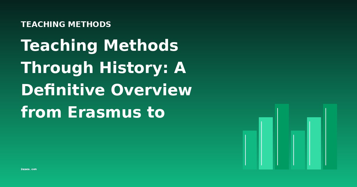 Teaching Methods Through History: A Definitive Overview from Erasmus to Montessori