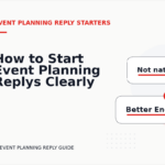 How to Start Event Planning Replys Clearly