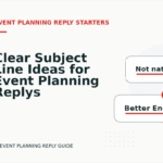 Clear Subject Line Ideas for Event Planning Replys