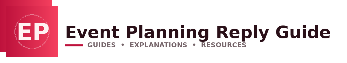 Event Planning Reply Guide